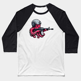 Tactical Octopus Adventure Tee: Where Intelligence Meets Style Baseball T-Shirt